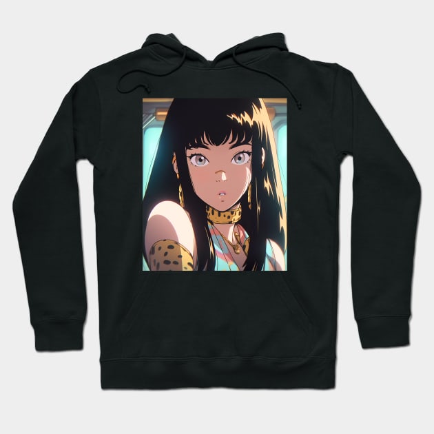 Anime Girl - Alani - Hawaii Style Hoodie by souloff